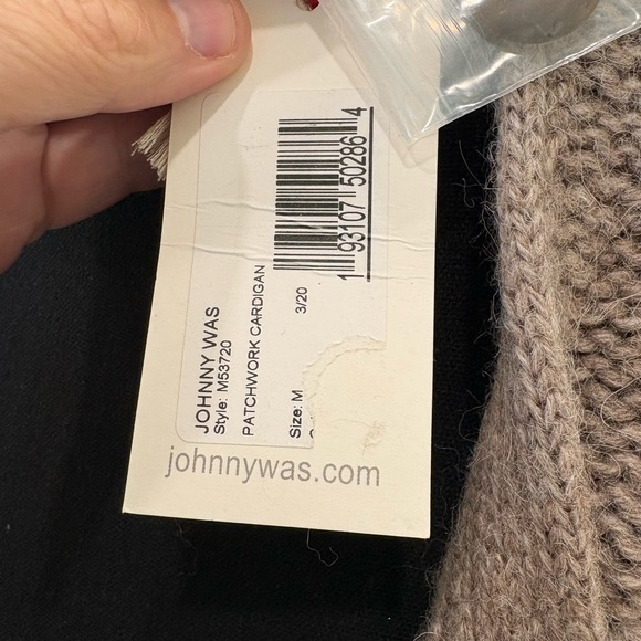 Johnny Was Alpaca Brown and Cream Women's Sweater - Picture 5 of 12